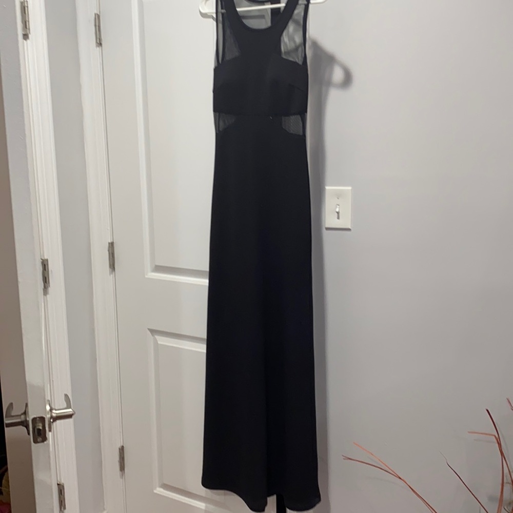Black maxi with mesh details!